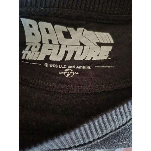 Universal VTG Back to the Future Sweatshirt Flux Capacitor Graphic Pullover sz M - Picture 4 of 6